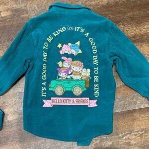 Hello Kitty & Friends Corduroy Jacket – Sanrio 2022 – Adult Medium – Teal